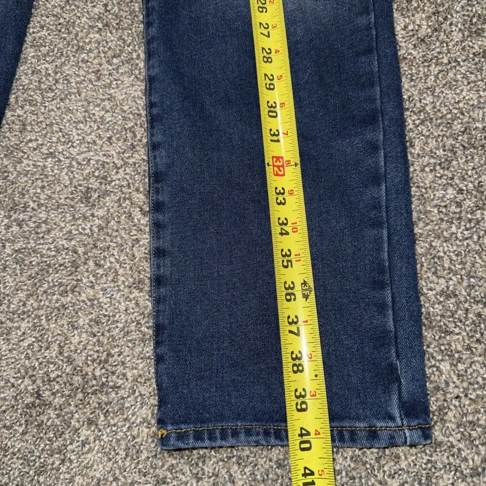 True Religion Men’s Size 36x31 Blue GENO Relaxed Slim Jeans Denim Classic Stitch